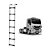 Estribo Cabine Iveco Stralis Hi-Way 7 Degraus 2260mm Cromada - Imagem 1