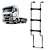 Escada Traseira para Cabine MAN TGX Longa 3 Degraus 1432mm - Imagem 1