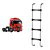 Escada Estribo Traseiro Cabine Iveco 4 Degrau 1480mm Cromada - Imagem 1