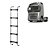 Estribo Traseiro para Volvo FH NH 5 Degraus 1650mm Cromado - Imagem 1