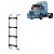Escada Scania T/R 112/113/142/143 - 4 Degrau 1400mm Cromada - Imagem 1