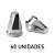 60 Capa de Porca de Roda 32mm - Diamante Cromada - Imagem 1