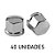 Kit 40 Capa Plástica de Porca de Roda 18mm Cromada - Fabbof - Imagem 1
