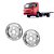 Par Calota Americana Premium Aro 17,5 Dianteira p Ford MB VW - Imagem 1