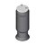 Fole Pneumático Suspensão Eixo Carreta Facchini 2008 c/ Base - Imagem 1