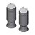 Kit Fole Pneumático Suspensão Eixo Facchini c Base - 2 Un - Imagem 1