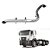 Kit Escapamento VW Constellation 17.250/24.250 Até 2009 4 LD - Imagem 1