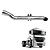 Kit Escapamento Axor 2035/2040/2540/2644 Até 2015 Cromado LE - Imagem 1