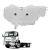 Tanque Expansão Radiador Ford Cargo 2002 A 2010 Com 2 Sensor - Imagem 1