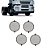 Protetor Farol Auxiliar Iveco Stralis HD Até 2007 - Imagem 1