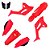 Kit Plástico R1DE CRF 250F 2018 2019 2020 2021 2022-Vermelho - Imagem 1