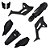 Kit Plástico R1DE CRF 250F 2013 2014 2015 2016 2017 - Preto - Imagem 1