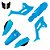 Kit Plástico R1DE CRF 250F 2008 2009 2010 2011 - Azul Neon - Imagem 1