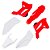 Kit Plástico R1DE XR 250 2016 2017 2018 2019-Vermelho/Branco - Imagem 1