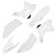 Kit Plástico R1DE XR 250 2008 2009 2010 2011 2012 - Branco - Imagem 1