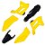 Kit Plástico R1DE XR 250 2016 2017 2018 2019-Amarelo/Preto - Imagem 1