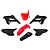 Kit Plástico R1DE CRF 230 2020 2021 2022-Vermelho - Imagem 1
