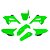 Kit Plástico R1DE CRF 230 2008 2009 2010 2011 - Verde OEM - Imagem 1