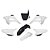 Kit Plástico R1DE CRF 230 2013 2014 2015 2016 2017 -- Preto - Imagem 1