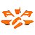Kit Plástico R1DE CRF 230 2008 2009 2010 2011 -- Laranja OEM - Imagem 1