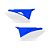 Tampa Lateral CRF 230 2013 2014 2015 2016 2017 - Azul - Imagem 1