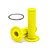 Par Manopla Diamond Waffle (C/ Arame Inox) - Amarelo Neon - Imagem 1