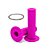 Par Manopla Diamond Waffle (C/ Arame Inox) - Rosa Neon - Imagem 1