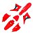 Kit Plástico NEXT CRF 230 2018 2019 2020 2021 2022--Vermelho - Imagem 1