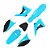 Kit Plástico NEXT CRF 230 2018 2019 2020 2021 2022 Azul Neon - Imagem 1