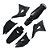 Kit Plástico EL1TE CRF 230 2008 2009 2010 2011 2012 Preto - Imagem 1