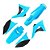 Kit Plástico EL1TE CRF 230 2008 2009 2010 2011 Azul Neon - Imagem 1