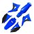 Kit Plástico EL1TE CRF 230 2008 2009 2010 2011 2012 Azul - Imagem 1