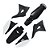 Kit Plástico EL1TE CRF 230 2008 2009 2010 2011 2012 - Preto - Imagem 1