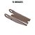 Dobradiça Tombador Inf. 155mm Polida Brasilis Randon-15un - Imagem 1