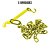 Kit Corrente Da Tampa 5,5mm C/ Corrente Zincado Amarelo-5un - Imagem 1
