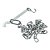 Kit Montado 5mm Com 1 Corrente Zincado Branco - Imagem 1
