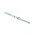 Pino De Fueiro Com Corrente Zincado Branco 7mm - Imagem 1