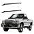 Grade Barra Vidro S10 2000 2001 2002 2003 2004 Preto Duplo - Imagem 1