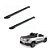 Estribo Strada 2021 2022 Cs Aluminio Frente Polida Preto - Imagem 1
