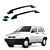 Rack Teto Longarina Uno 2002 2003 2004 2005 Preto Colado - Imagem 1