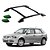Bagageiro Teto Gol G4 2004 2005 2006 2007 2008 Preto Colado - Imagem 1