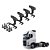 Jogo Suporte Cubo Calota Volvo Fh 2020 2021 2022 - Imagem 1