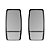 Espelho Ford Cargo 5032e / 6232e C/Bifocal Convexo Par - Imagem 1