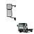 Retrovisor Ford Cargo 2019 2020 2021 Completo Convexo - Le - Imagem 1
