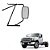 Retrovisor Ford F4000 2015 2016 2017 Completo Plano Ld - Imagem 1