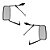 Espelho Retrovisor Mb Hpn 2318 / 2325 Plano Completo Par - Imagem 1
