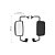 Espelho Retrovisor Mb Acello 1016 / 1316 Convexo - Le - Imagem 1