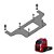 Suporte Placa Volvo Fh Com Parafuso Apartir 2015 Traseiro - Imagem 1
