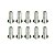 Parafuso Parachoque Mercedes Hpn 1620 Fixacao Zincado 10 Und - Imagem 2