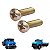 Parafuso Dobradica Porta Mercedes 1113 M6x20 Zincado 4 Und. - Imagem 1